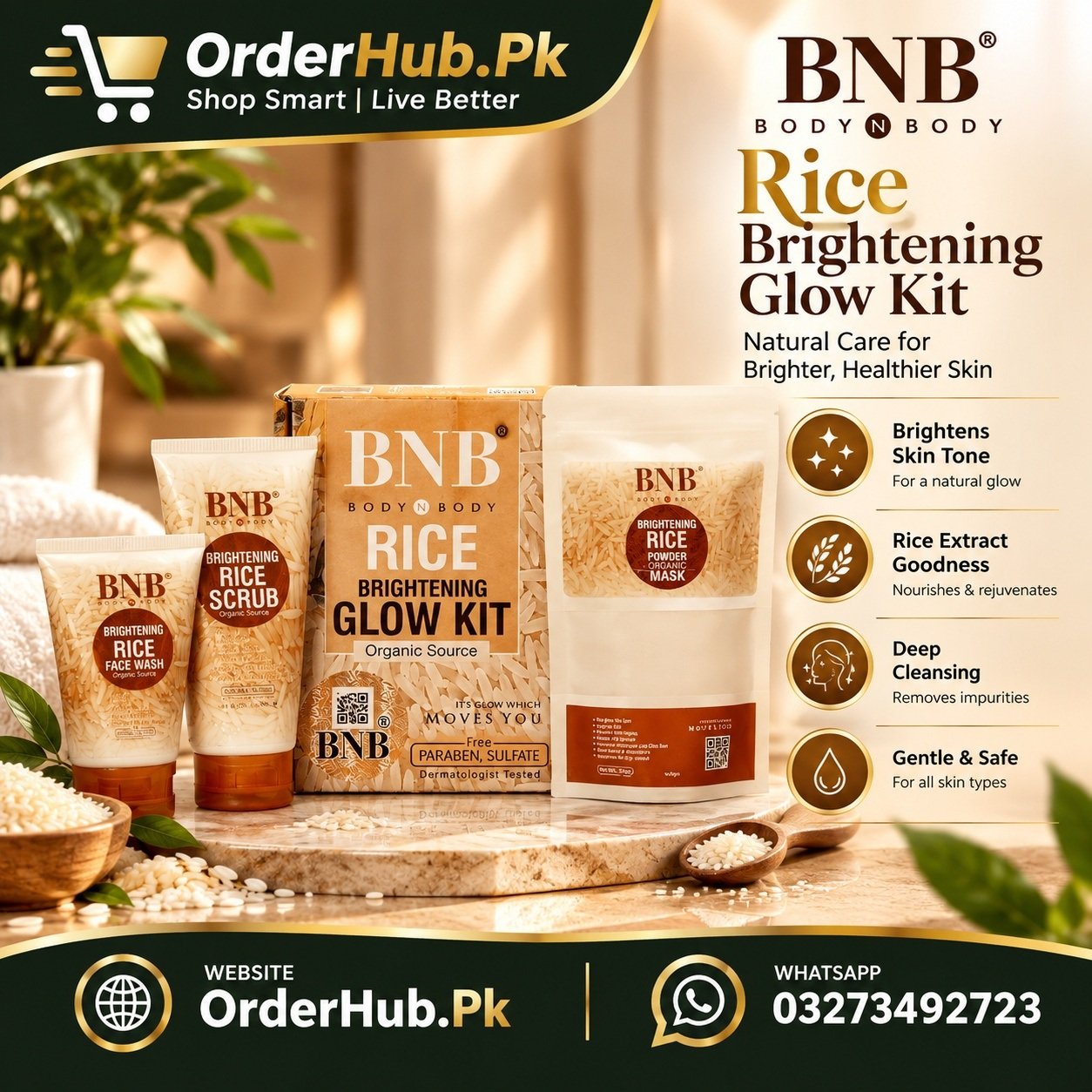 BNB Rice Glow Kit in Pakistan