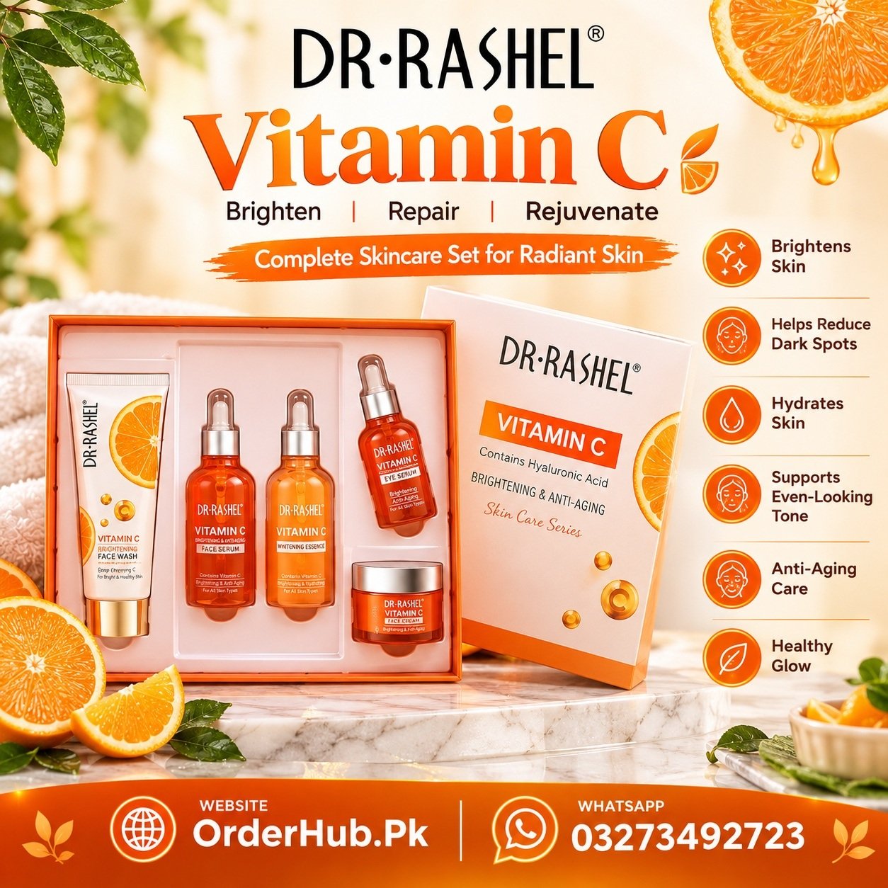 Dr Rashel Vitamin C Glowing Kit in Pakistan  