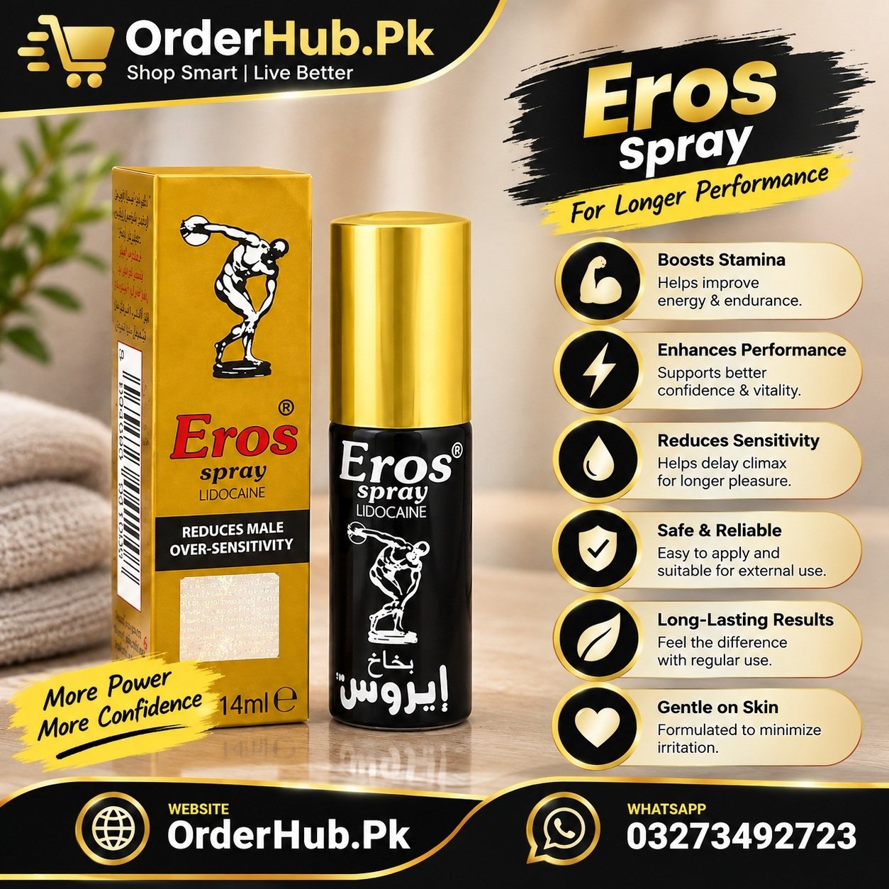 Eros Delay Spray in Pakistan