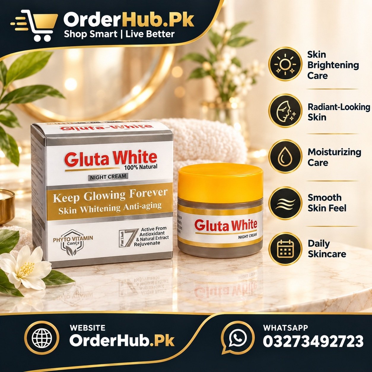 Gluta White Day & Night Cream in Pakistan