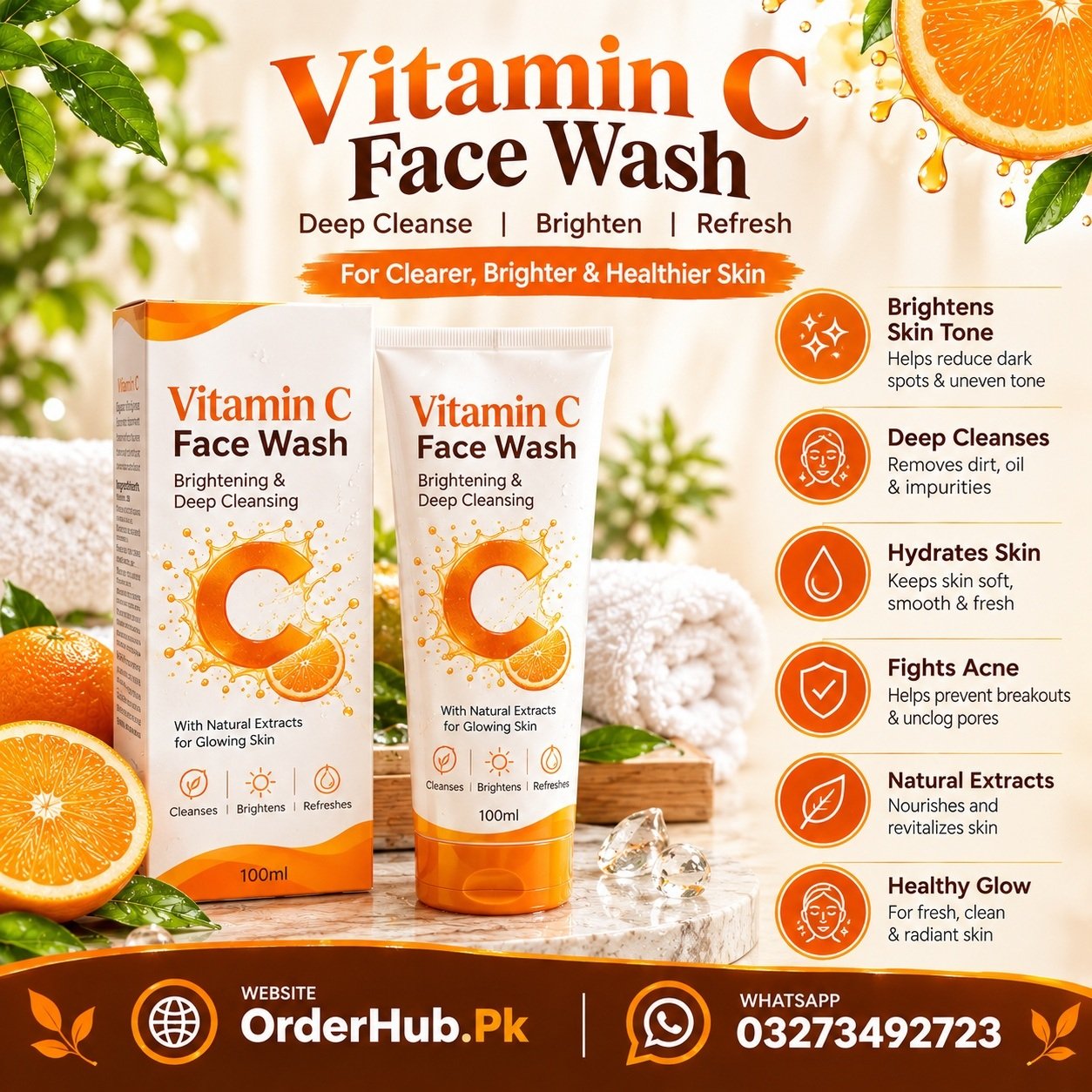 Vitamin C Face Wash in Pakistan