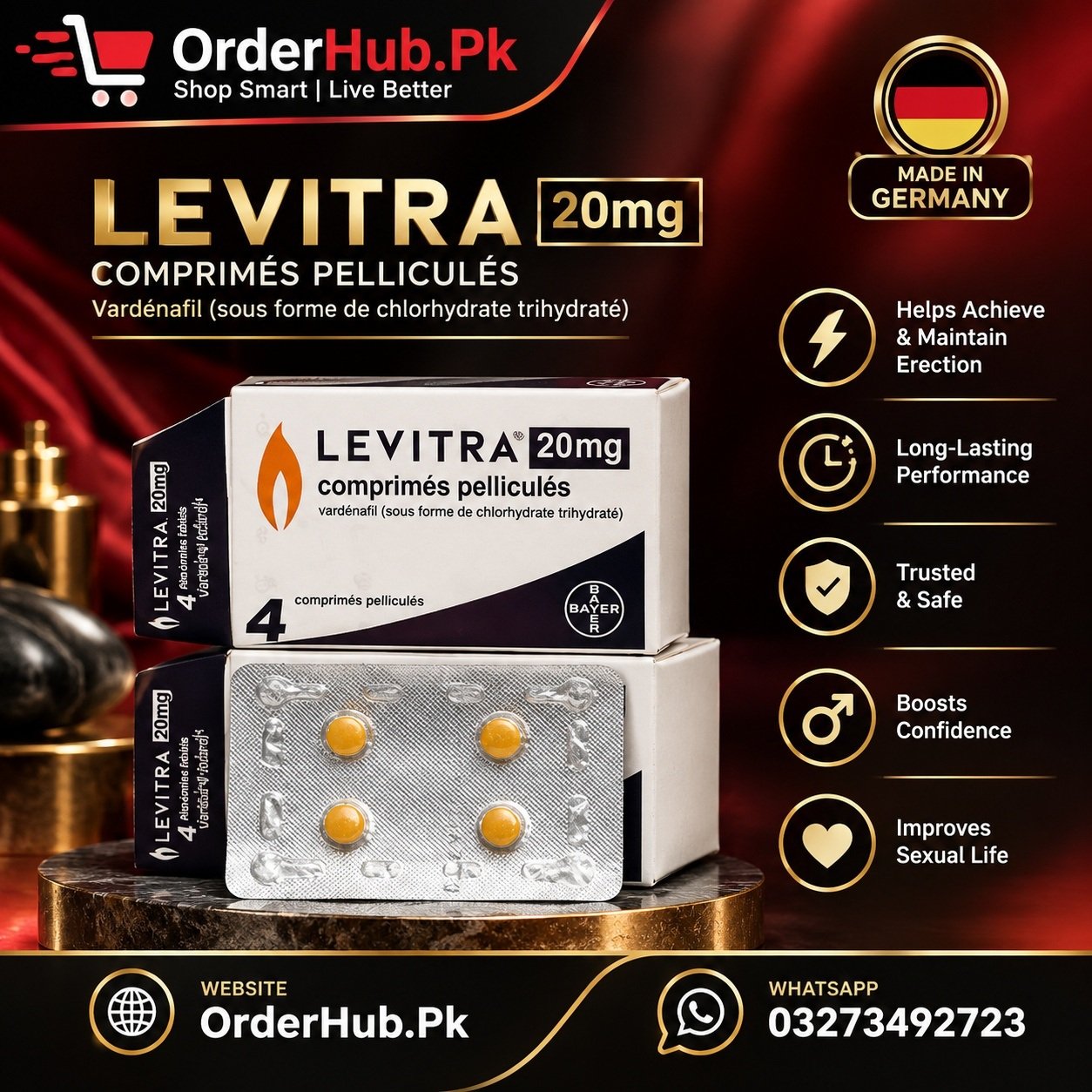 Levitra 20mg Tablets in Pakistan