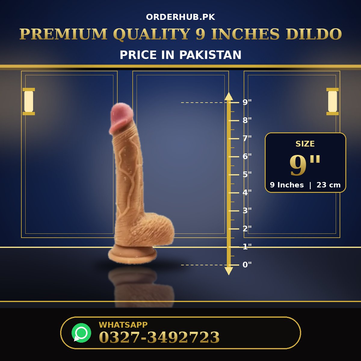 Premium Quality 9 Inches Dildo Price in Pakistan